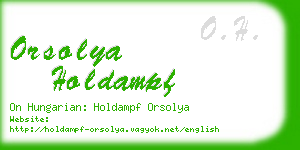 orsolya holdampf business card